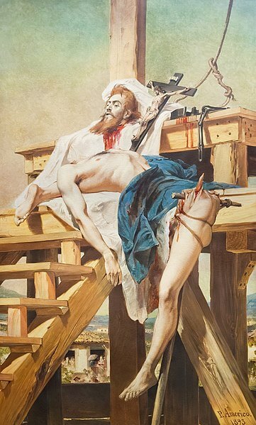Na imagem, quadro "Tiradentes Esquartejado", por Pedro Américo, 1893.